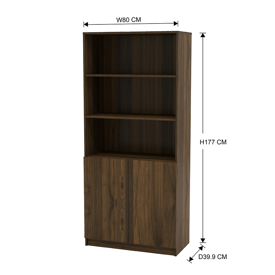 MORE RUSSEL OPTIONS Russel 80 cm 2 Door Bookcase Russel 80 cm 2 Door Bookcase Mandaue Foam
