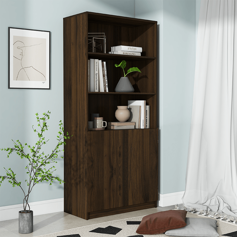 MORE RUSSEL OPTIONS Russel 80 cm 2 Door Bookcase Russel 80 cm 2 Door Bookcase Mandaue Foam