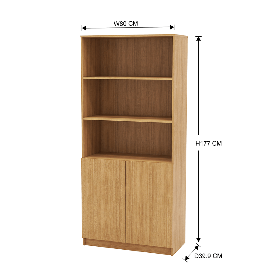 MORE RUSSEL OPTIONS Russel 80 cm 2 Door Bookcase Russel 80 cm 2 Door Bookcase Mandaue Foam
