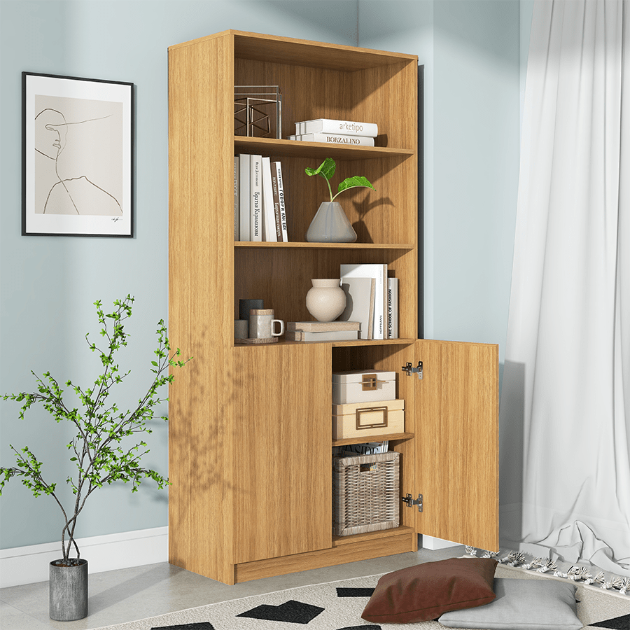 MORE RUSSEL OPTIONS Russel 80 cm 2 Door Bookcase Russel 80 cm 2 Door Bookcase Mandaue Foam
