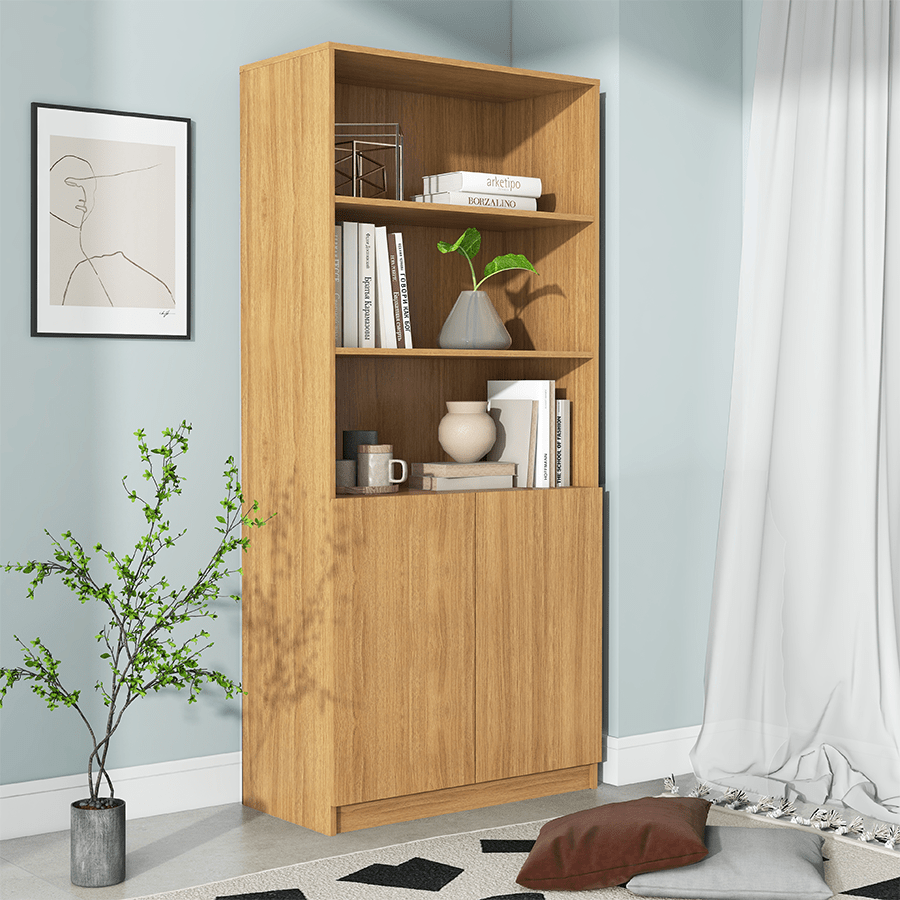 MORE RUSSEL OPTIONS Russel 80 cm 2 Door Bookcase Russel 80 cm 2 Door Bookcase Mandaue Foam
