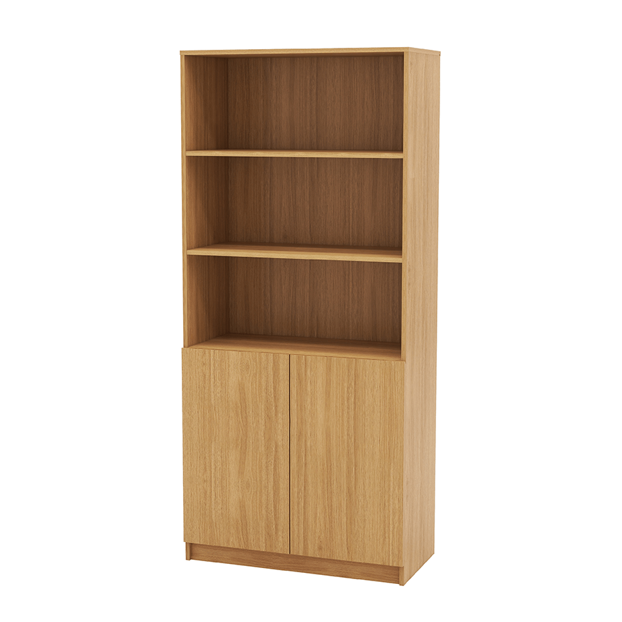 MORE RUSSEL OPTIONS Russel 80 cm 2 Door Bookcase Russel 80 cm 2 Door Bookcase Oak Mandaue Foam