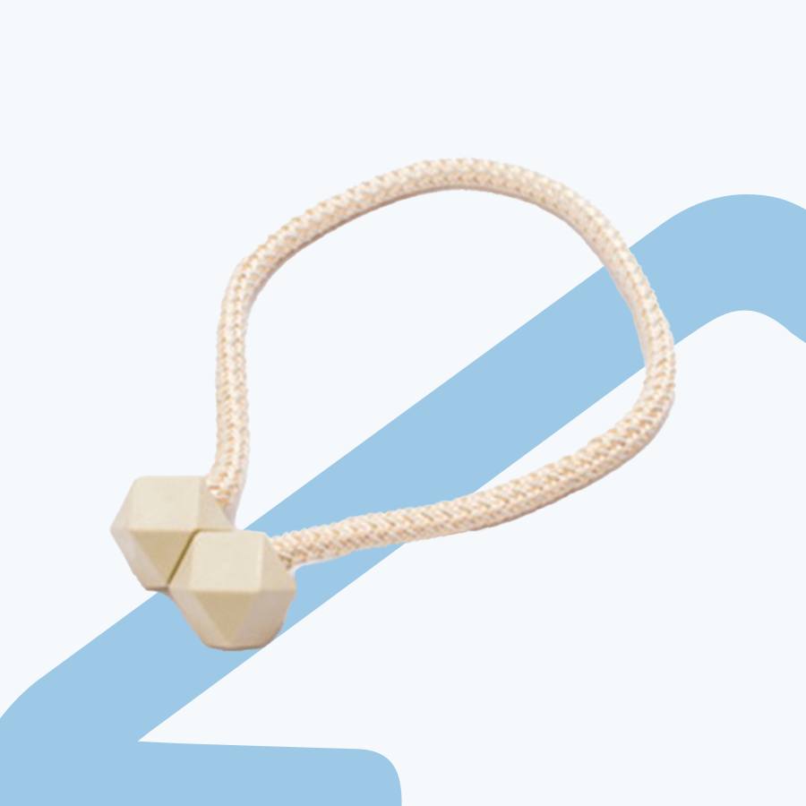 Sabine Beige Magnetic Tieback Pair