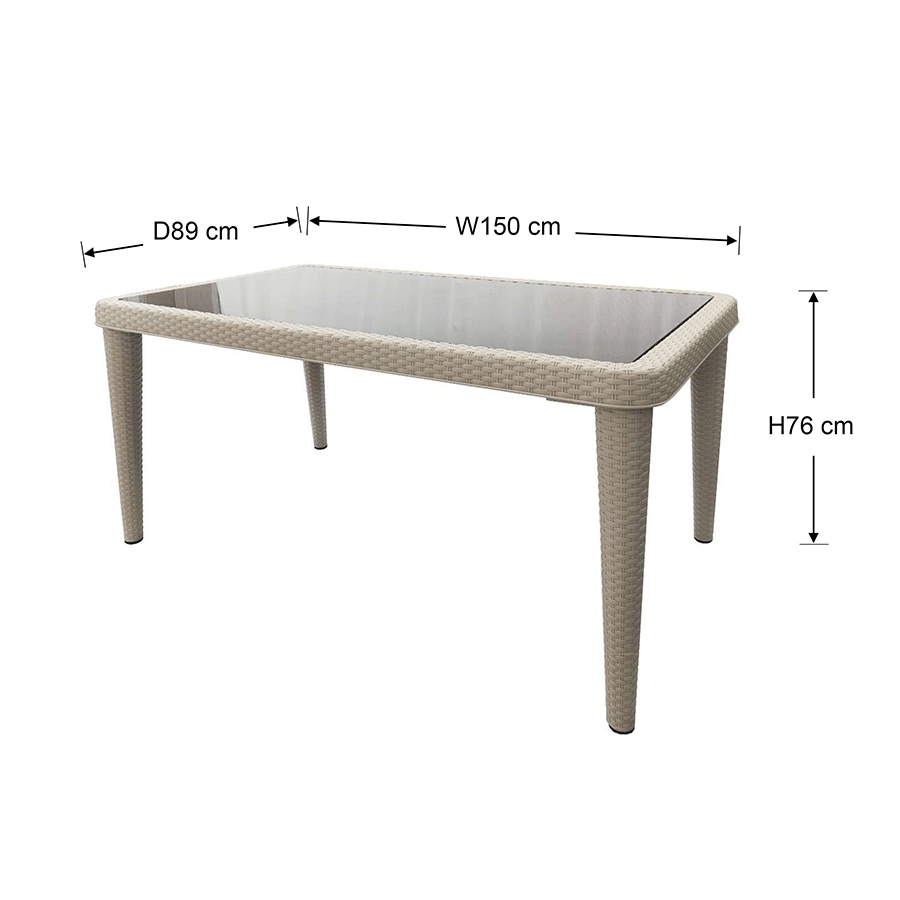 MORE SANTI OPTIONS Santi 6 Seater Outdoor Table Santi 6 Seater Outdoor Table Mandaue Foam
