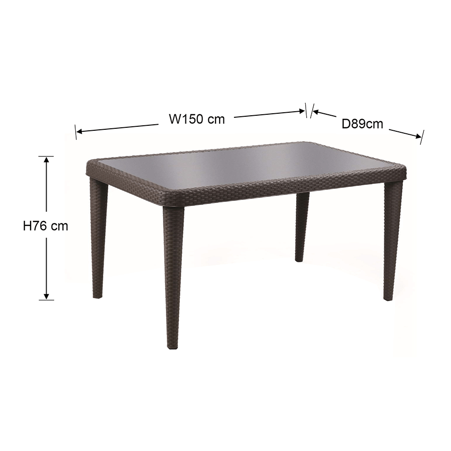 MORE SANTI OPTIONS Santi 6 Seater Outdoor Table Santi 6 Seater Outdoor Table Mandaue Foam