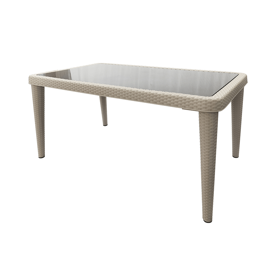MORE SANTI OPTIONS Santi 6 Seater Outdoor Table Santi 6 Seater Outdoor Table Beige Mandaue Foam