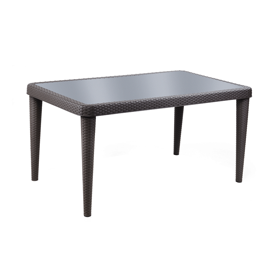 MORE SANTI OPTIONS Santi 6 Seater Outdoor Table Santi 6 Seater Outdoor Table Dark Brown Mandaue Foam