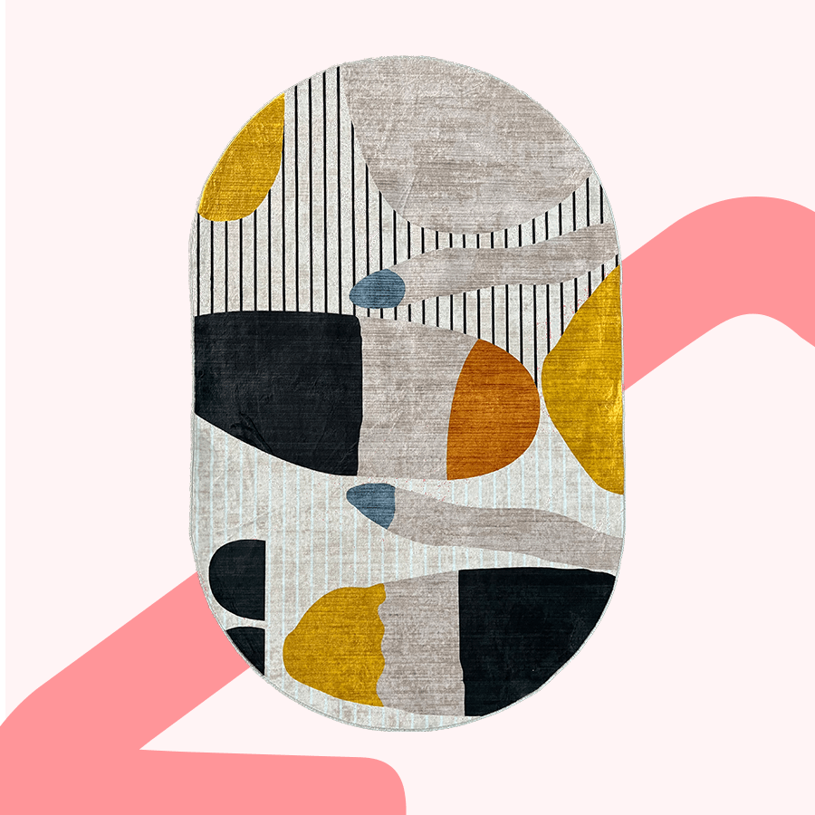 Sava Nordic Pill Shape Rug