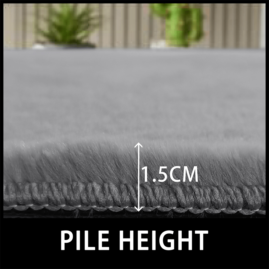 MORE SAVEN OPTIONS Saven Charcoal Gray Shaggy Rug Saven Charcoal Gray Shaggy Rug 80x150 cm Mandaue Foam