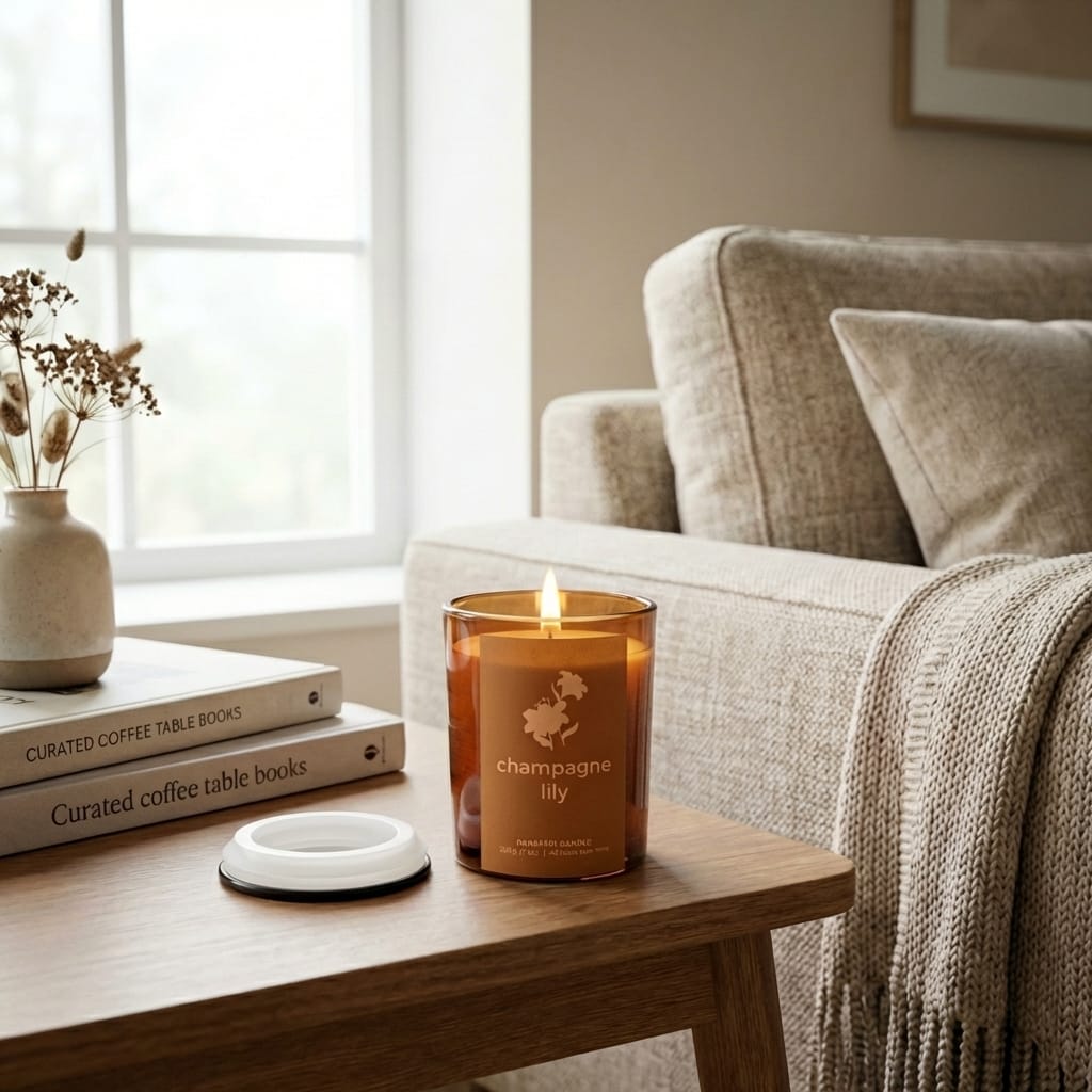 Scented Candle 200g - Champagne Lily