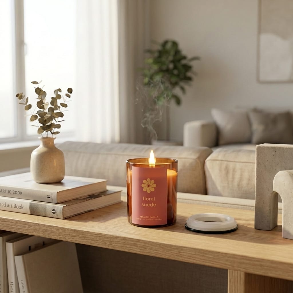 Scented Candle 200g - Floral Suede