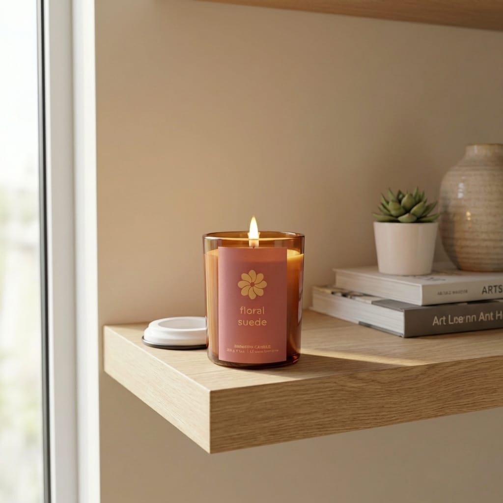 Scented Candle 200g - Floral Suede