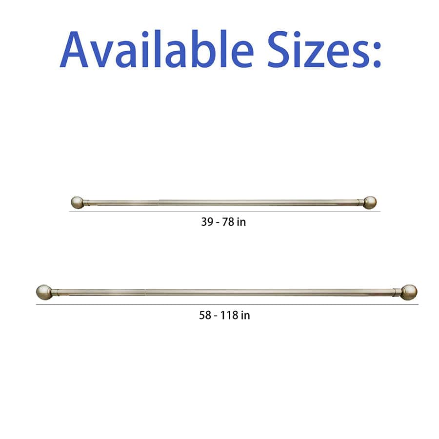 Sebo Double Curtain Rod Set