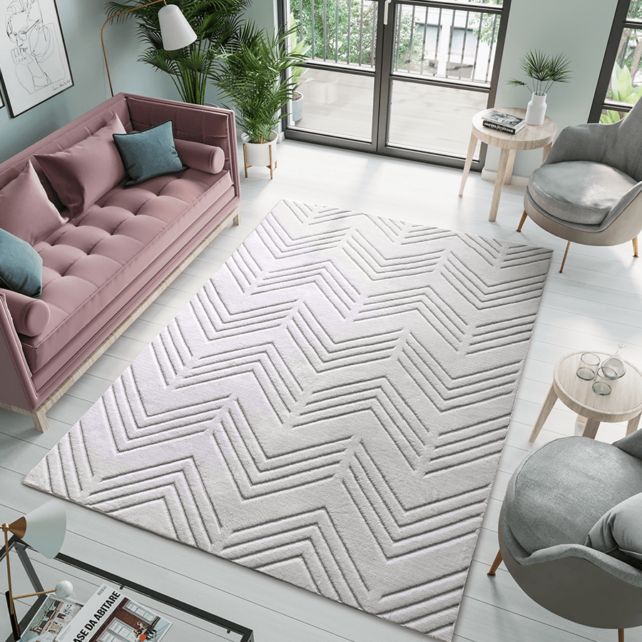 Seli Chevron High-low Rug Seli Chevron High-low Rug Mandaue Foam