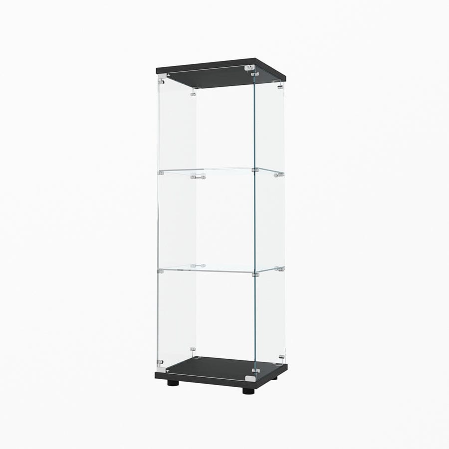 Serris 3 Tier 1 Door Glass Cabinet