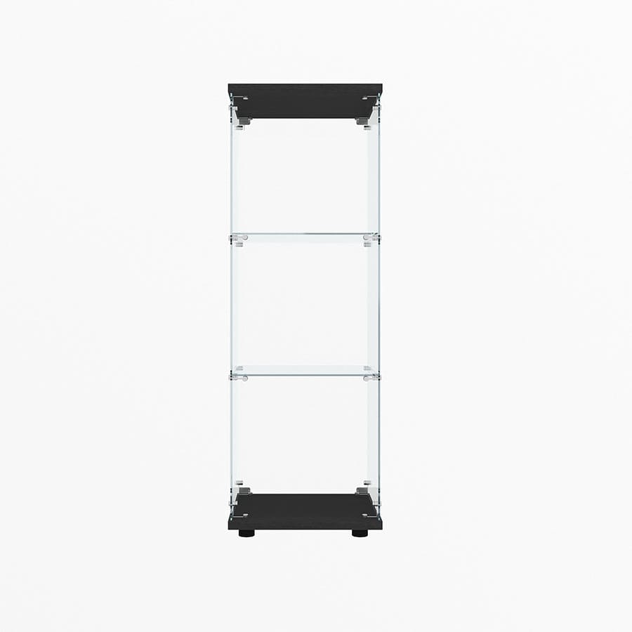 Serris 3 Tier 1 Door Glass Cabinet