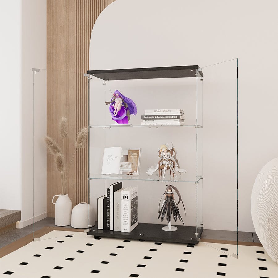 Serris 3 Tier 2 Door Glass Cabinet