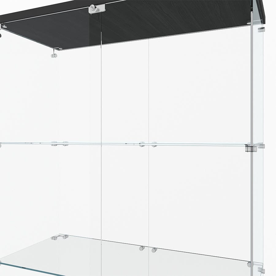 Serris 3 Tier 2 Door Glass Cabinet