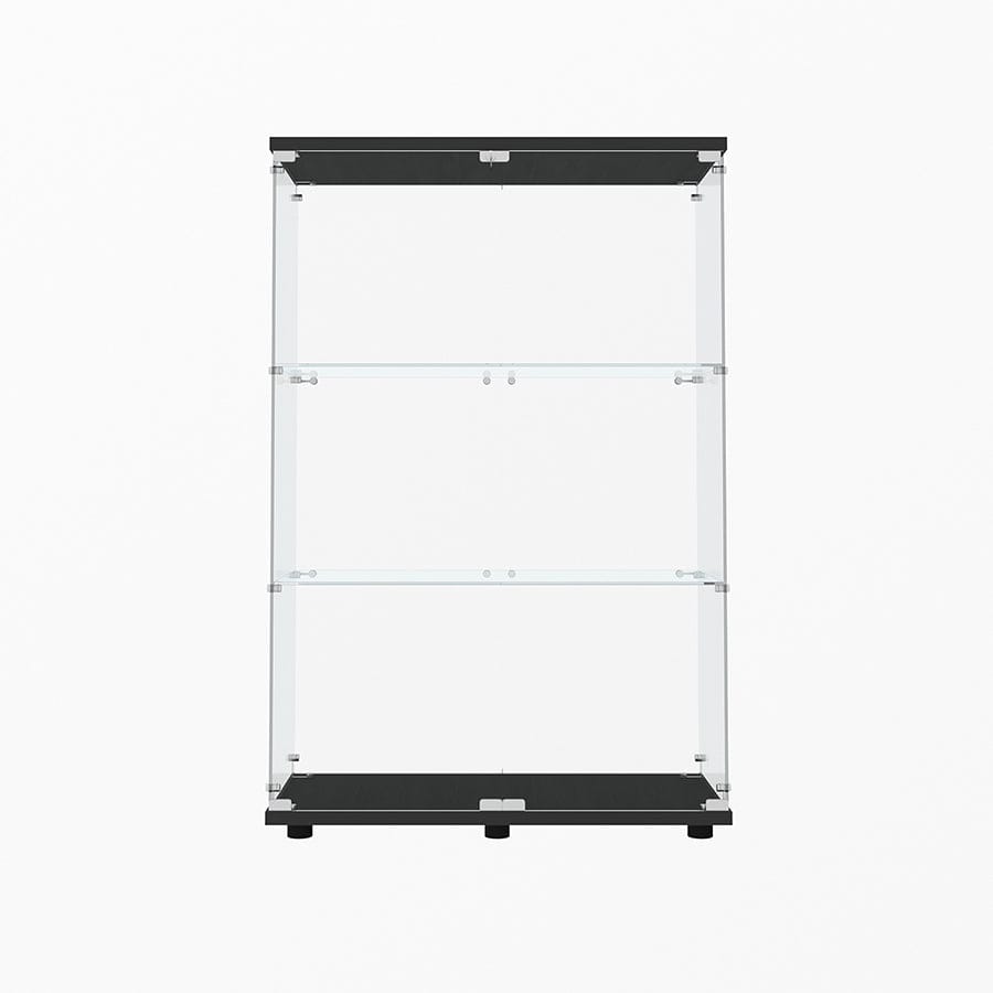 Serris 3 Tier 2 Door Glass Cabinet