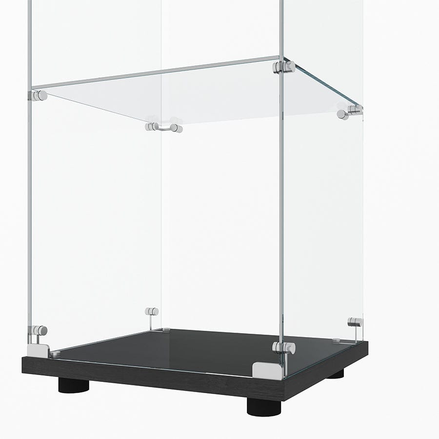Serris 4 Tier 1 Door Glass Cabinet