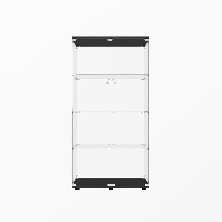 Serris 4 Tier 2 Door Glass Cabinet