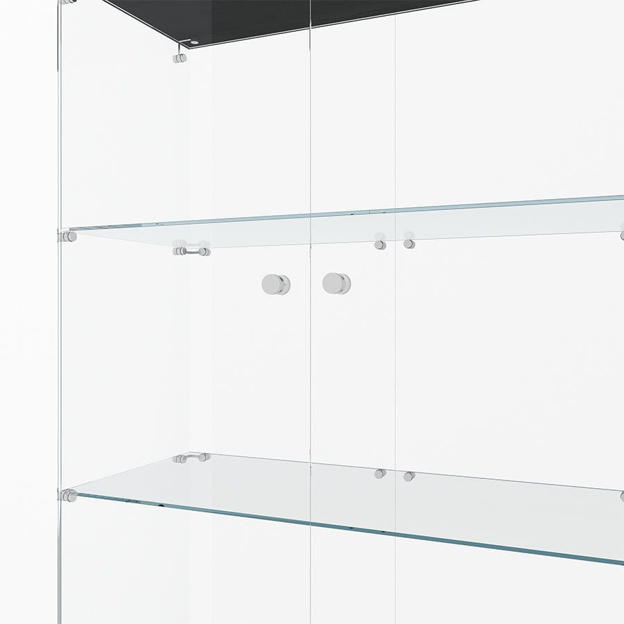 Serris 4 Tier 2 Door Glass Cabinet
