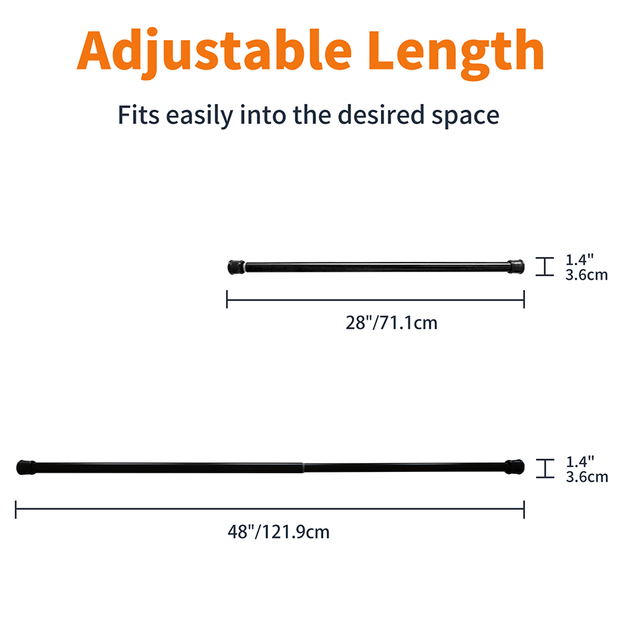 MORE SHOWER CURTAIN ROD OPTIONS Shower Curtain Tension Rod Shower Curtain Tension Rod Mandaue Foam