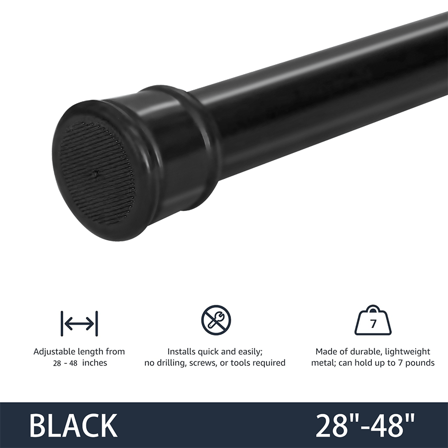 MORE SHOWER CURTAIN ROD OPTIONS Shower Curtain Tension Rod Shower Curtain Tension Rod Mandaue Foam