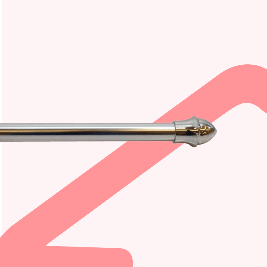 Silver Cafe Rod 3/4 Inch Diameter