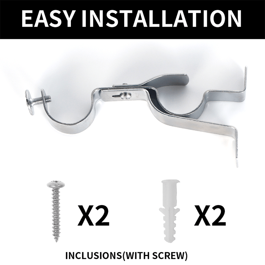 Silver Double Bracket 22mm Per Pc