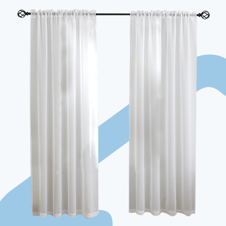 Sima Sheer Set of 2 Curtain