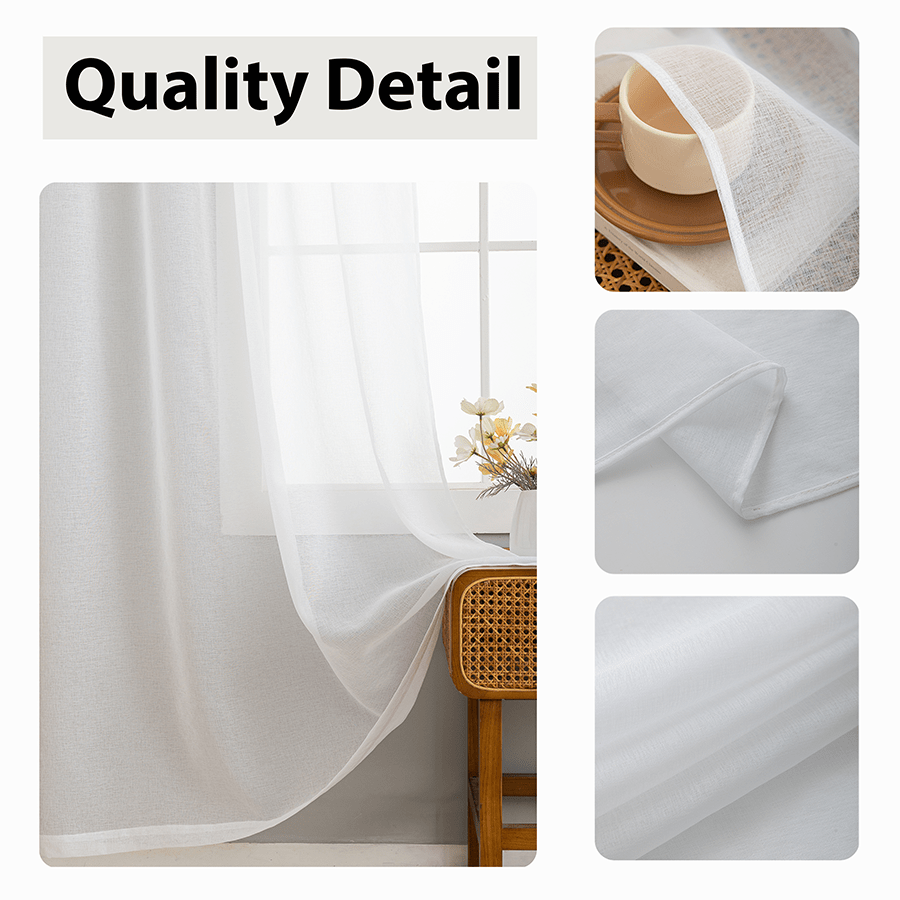 Sima Sheer Set of 2 Curtain