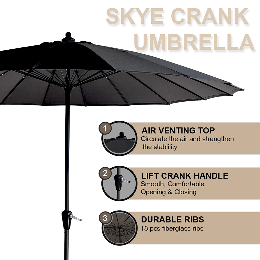 Skye Crank Umbrella