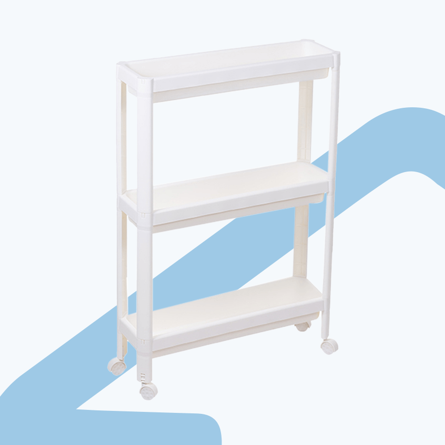 Slim 3-layer Plastic Trolley