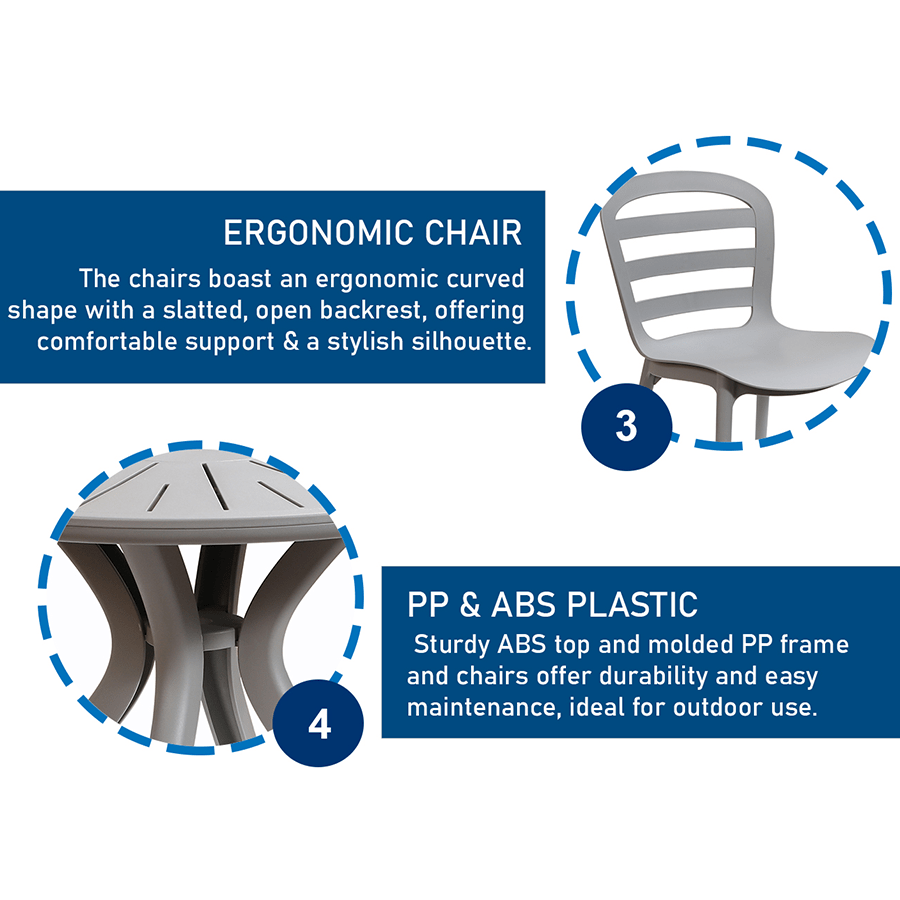 Solaria 4 Seater Outdoor Dining Set