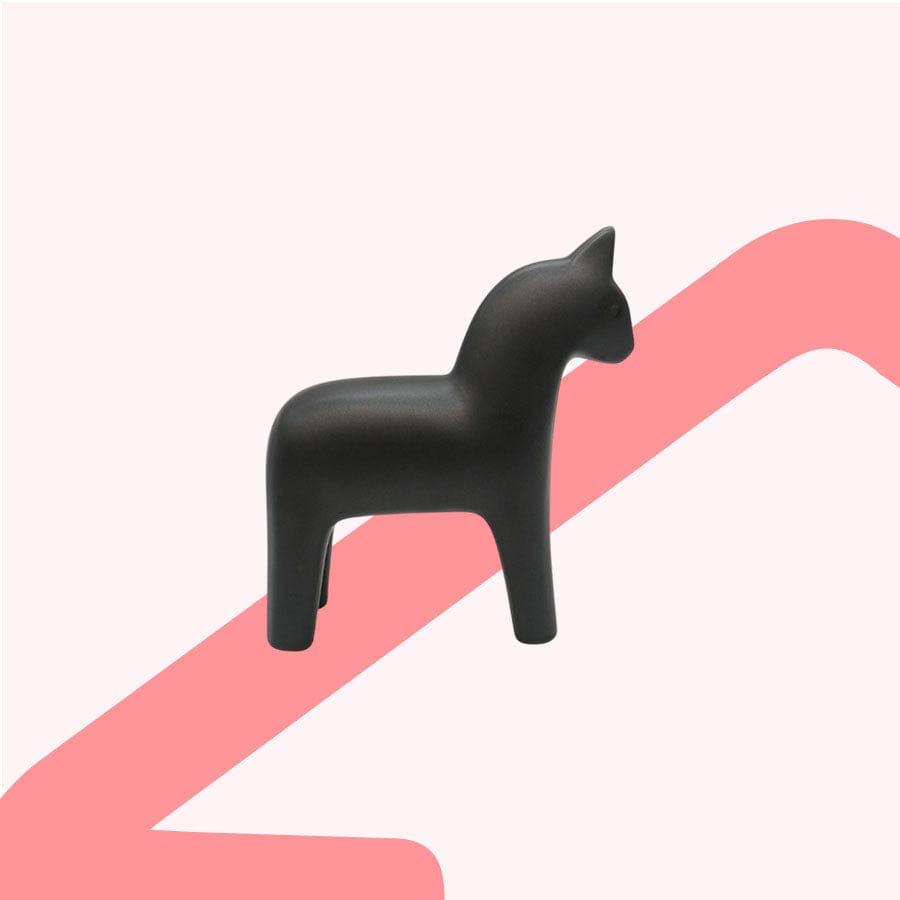 Stallion Ceramic Black Horse