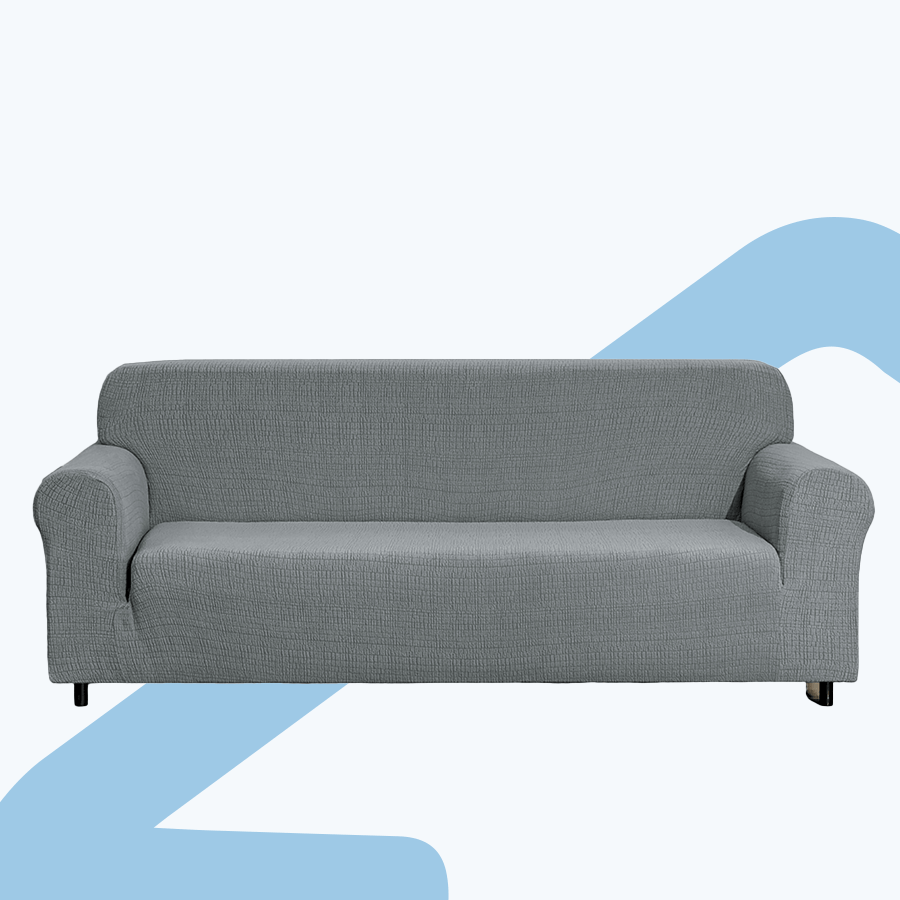 Stretchable Sofa Protector Gray
