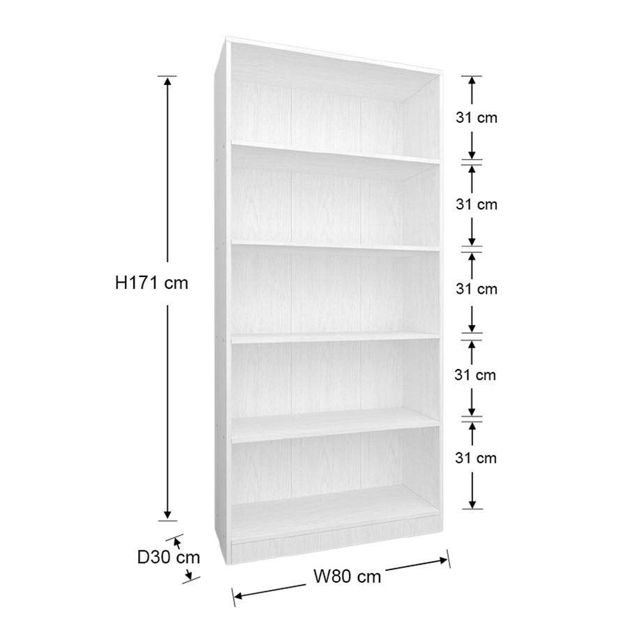 MORE STROME OPTIONS Strome 80 cm High Bookcase Strome 80 cm High Bookcase Mandaue Foam
