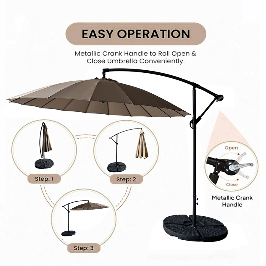 Sunny Hanging Umbrella Sunny Hanging Umbrella Taupe Mandaue Foam