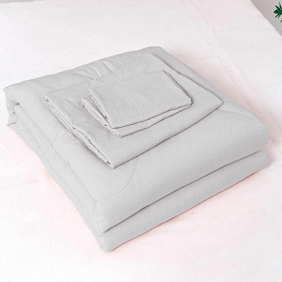 Super Soft Cloud Gray Bed In A Bag