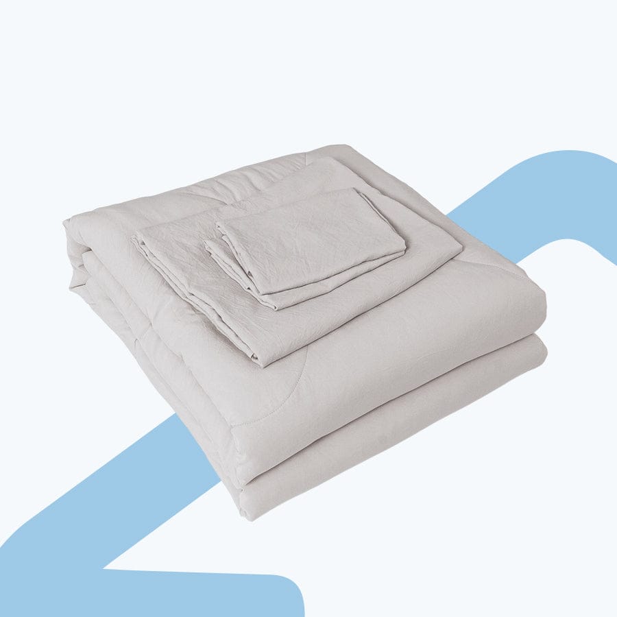 Super Soft Cloud Gray Bed In A Bag