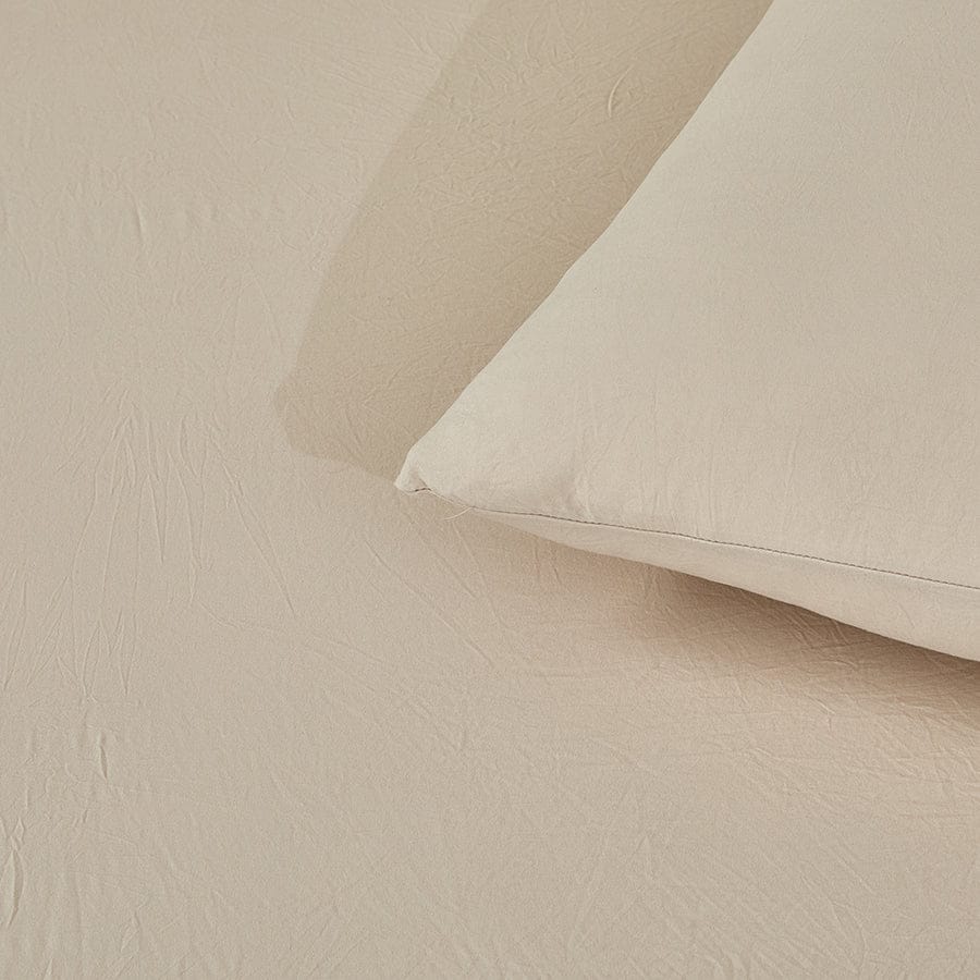 Super Soft Oat 4pc Flat Sheet Set
