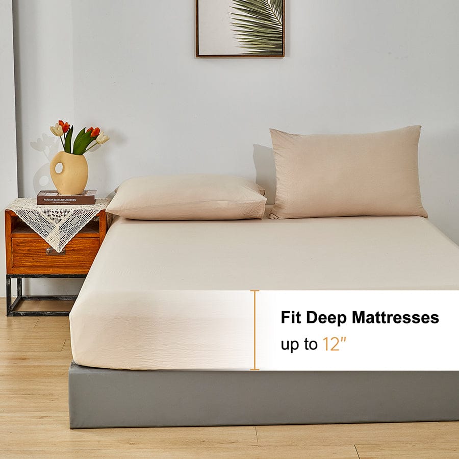 Super Soft Oat 4pc Sheet Set