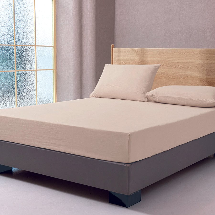 Super Soft Oat 4pc Flat Sheet Set