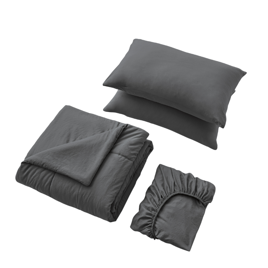 Super Soft Pewter Bed in A Bag