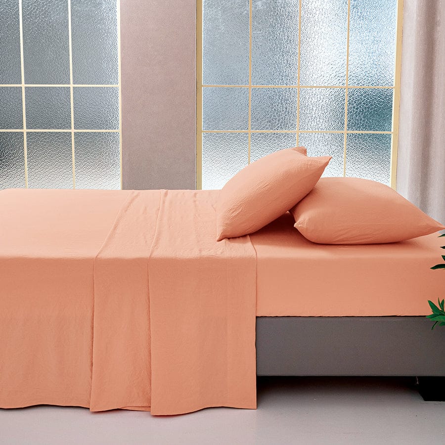 Super Soft Pink Sand 4pc Sheet Set