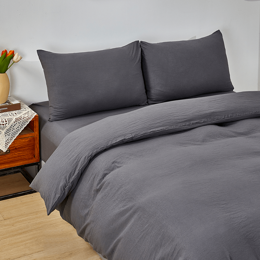 MORE SOFT PEWTER LINEN OPTIONS Super Soft Pweter 4pc Sheet Set Super Soft Pweter 4pc Sheet Set Mandaue Foam