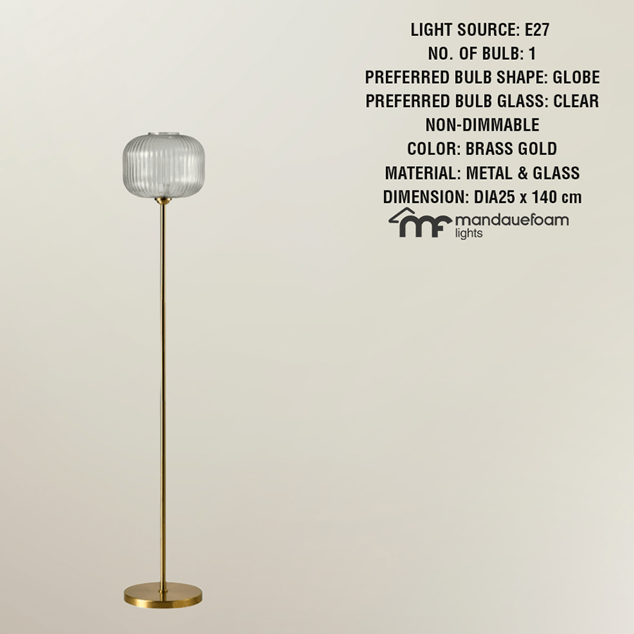 Talya Glass Floor Lamp Talya Glass Floor Lamp Mandaue Foam
