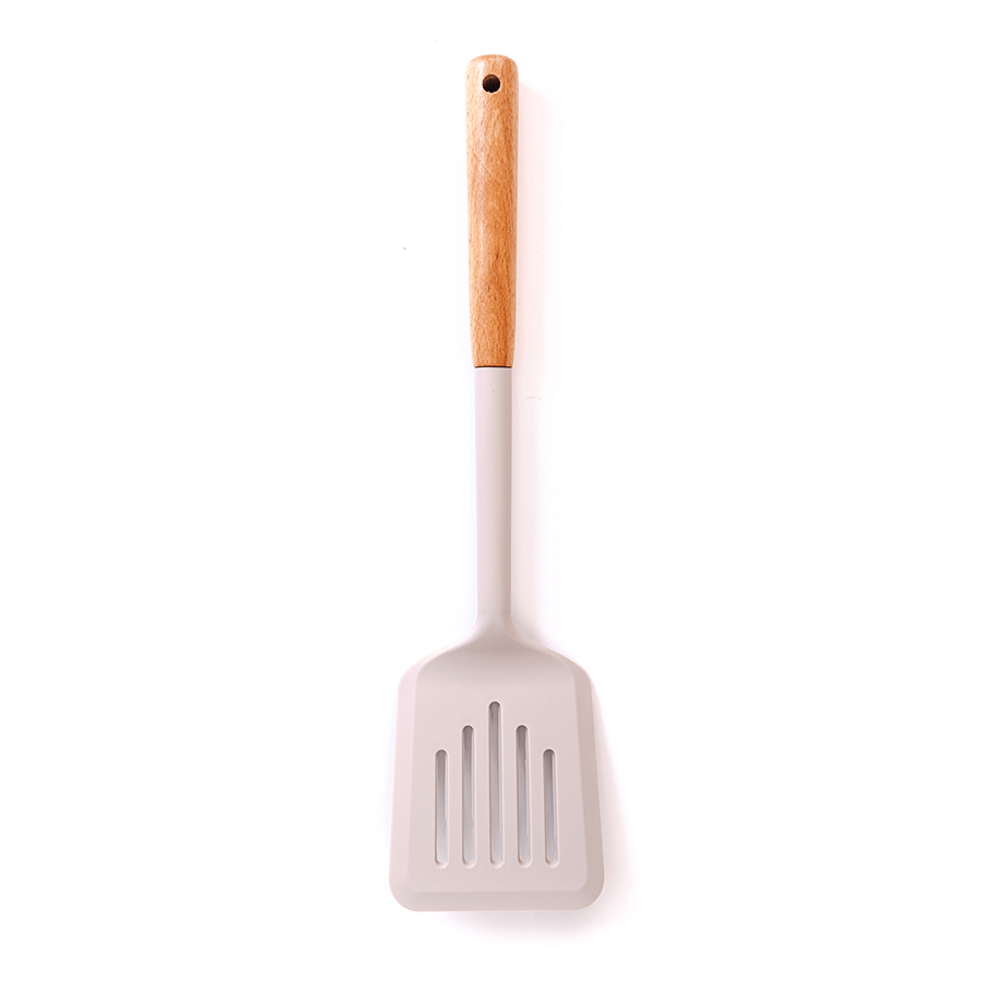 Tay Silicone & Wood Slotted Turner Tay Silicone & Wood Slotted Turner Mandaue Foam