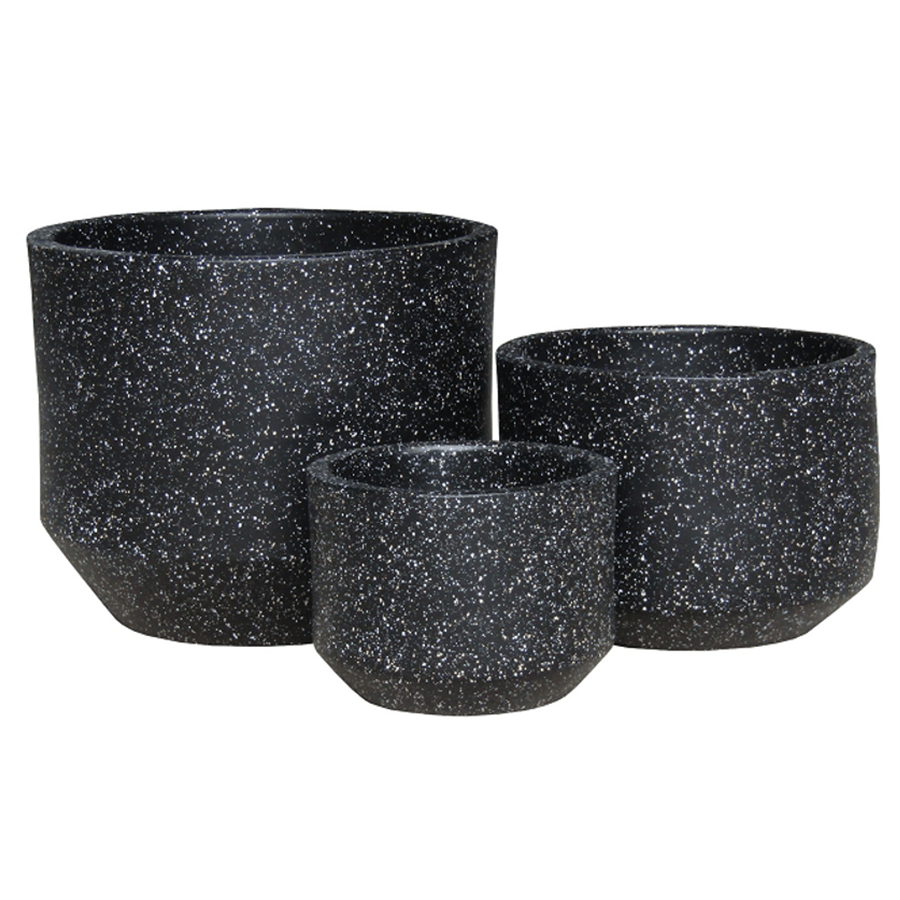 MORE TERRAZO OPTIONS Terrazo Black Clay Pot Terrazo Black Clay Pot Mandaue Foam